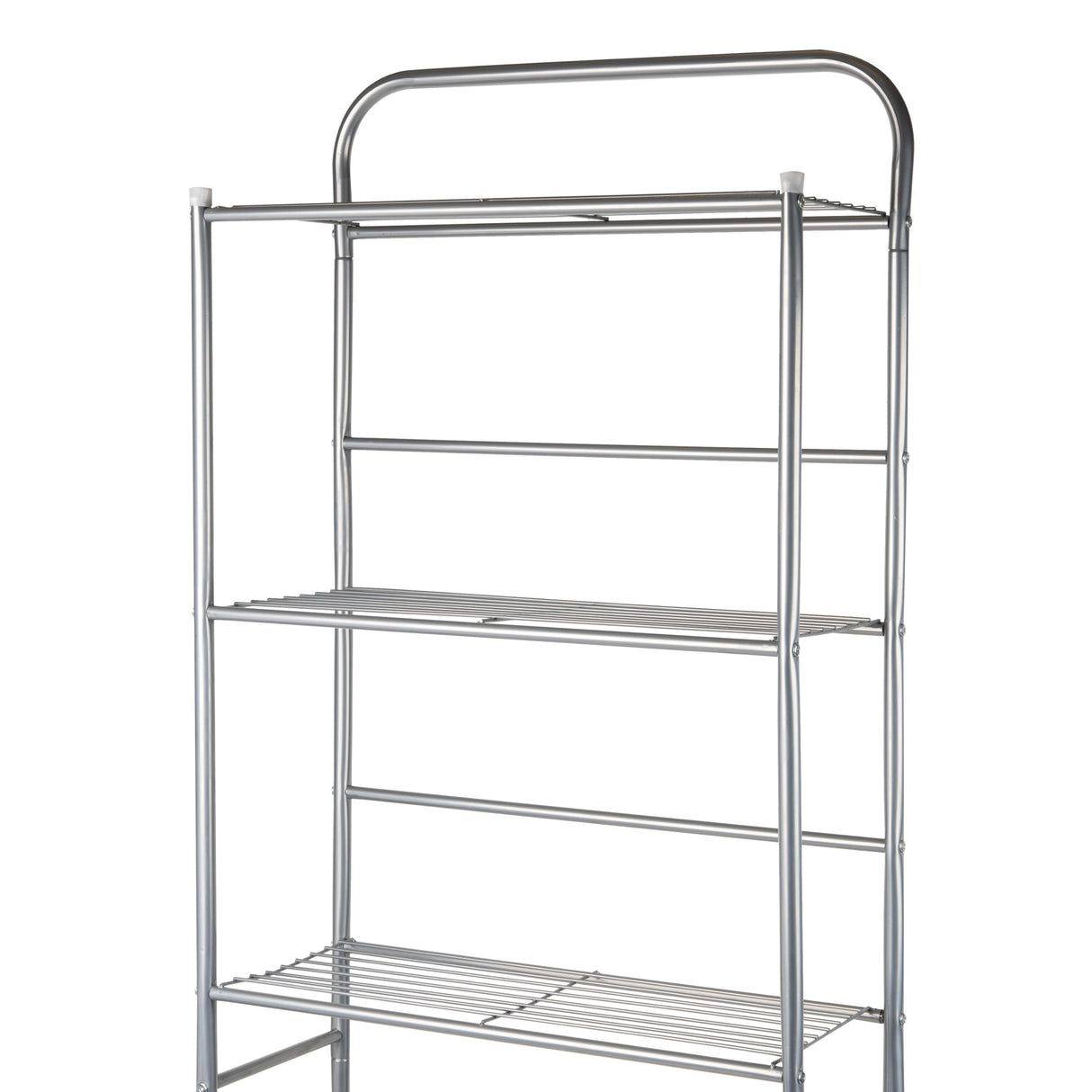 Mind Reader Over The Toilet Storage Rack, Bathroom Organizer, Bathroom Shelves, Metal, 23.5" L x 10.25" W x 70.5" H, Silver Mind Reader
