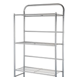Mind Reader Over The Toilet Storage Rack, Bathroom Organizer, Bathroom Shelves, Metal, 23.5" L x 10.25" W x 70.5" H, Silver Mind Reader