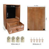 Favonuovy Pet Memorial Shadow Box Keepsake 9.25x13 Cat Memorial Gifts for Loss of Cat Death Sympathy and Remembrance Gift Large Pet Picture Frame Display Case with Deep Rainbow Bridge Drawer Favonuovy