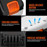 POBNRA Battery Replacement for Black and Decker 20v Lithium Battery (LBXR20),Compatible with All Black and Decker 20V MAX Power Tools LBXR2020 LBX20 LBXR2520 LB2X4020 LB2XR20 POBNRA