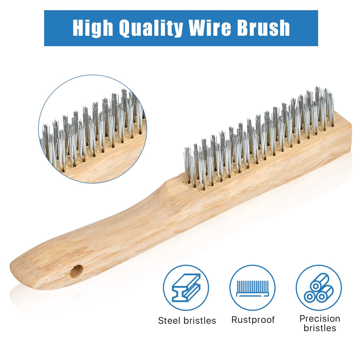 Worldity 6Pcs Welding Slag Removal Tool Set, 10 Inch Welding Chipping Hammer with Coil Spring Handle, Welding Pliers, Wire Brush, Metal Sheet Thickness Gauges and Welding Gloves for Removing Slag Worldity