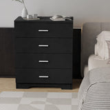 GEPELCN Dresser for Bedroom with Power Outlets Wood 4 Drawer Dresser with Large Organizer Tall Chest of Drawers Closet for Bedroom Living Room Kids Room Hallway GEPELCN