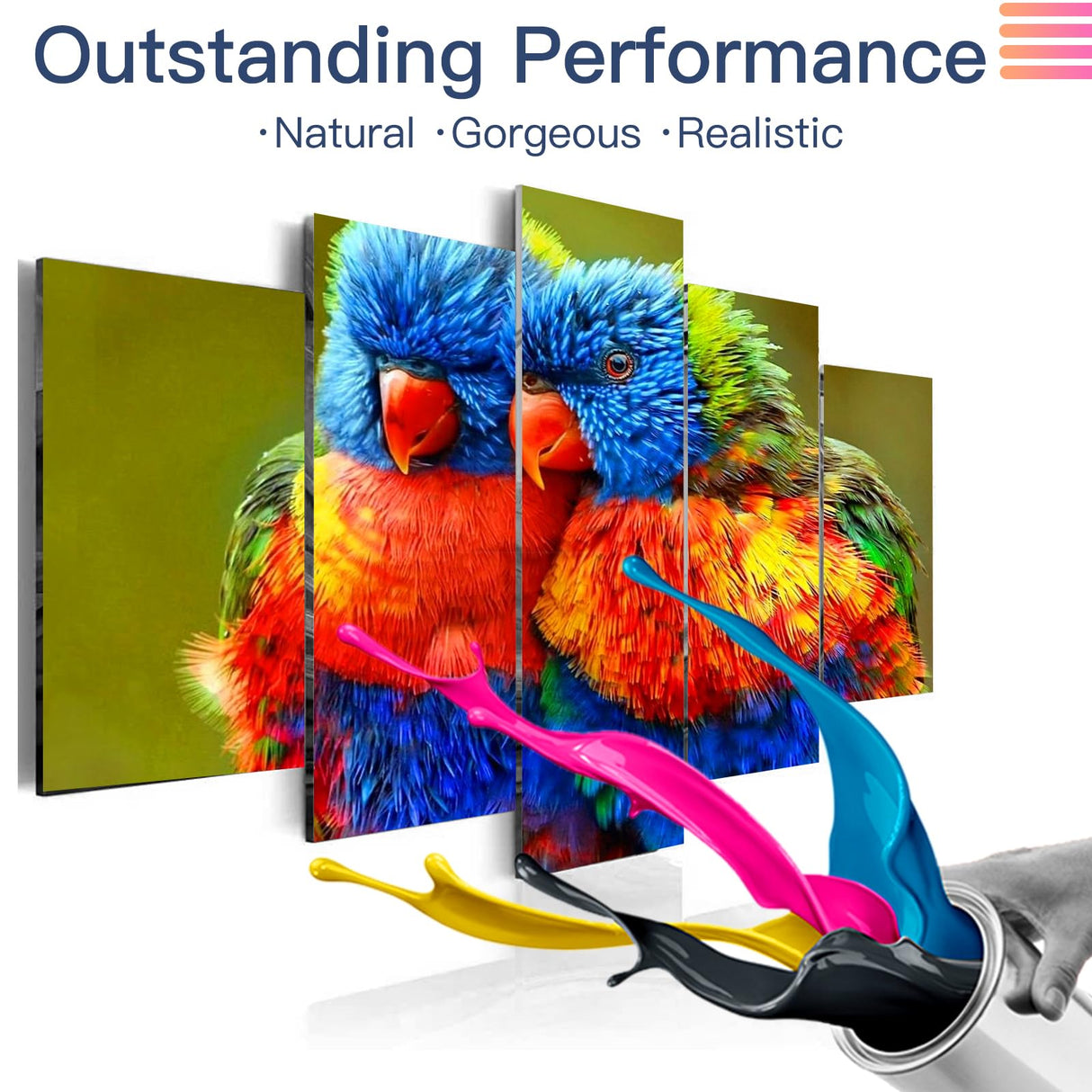 PG-275XL CL-276XL for Canon 275 and 276 Ink Cartridges Combo Pack PG 275 CL 276 XL Work for Canon Pixma TR4700 TR4720 TR4722 TS3520 TS3522 TS3500 Printer InkID