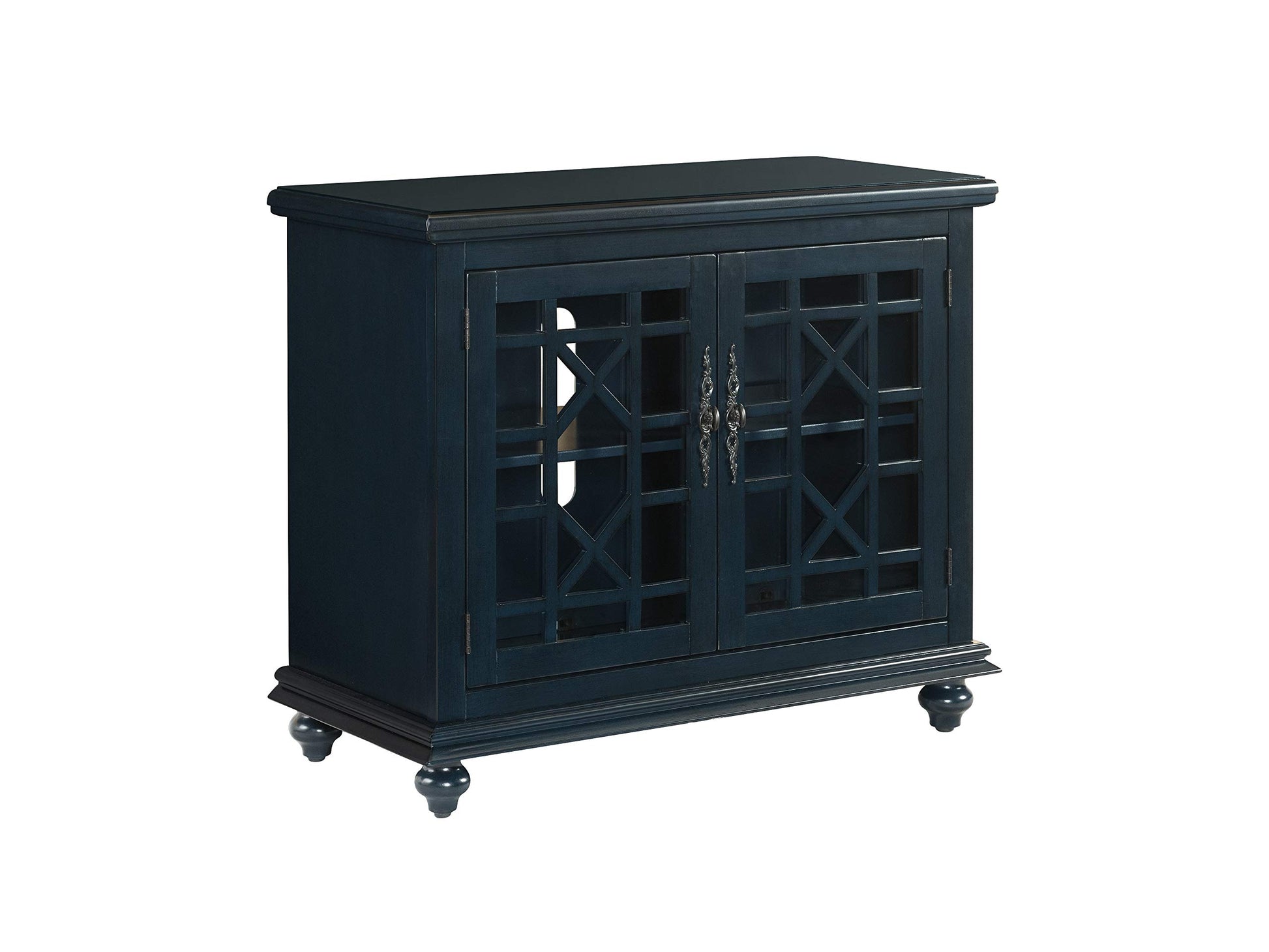 Martin Svensson Home Avalon Small Spaces Accent Cabinet TV Stand, 38" W x 32" H Catalina Blue - WoodArtSupply