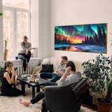 OFRKE Diamond Painting Kits for Adults,Large Aurora Diamond Art Painting for Beginners, Diamond Round 5D Full Drill Paint with Diamonds Pictures Gem Art Painting Kits DIY Crafts Kits 28X16in OFRKE