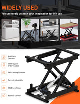 DIHOOL Electric Scissor Lift Table 250LB Load, 210-580MM Height Adjustable Lifting Platform DIHOOL