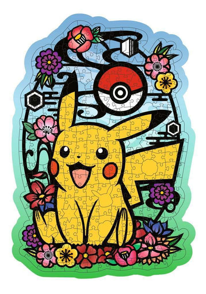 Ravensburger Pokemon Pikachu Shaped 300 Piece Wooden Puzzles for Adults and Kids Age 12 Years Up, Yellow