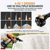 Cordless Pressure Washer, 1080 PSI 2.5 GPM Brushless Portable Pressure Washer with 6 in 1 Nozzles, 4.0Ah Rechargeable Battery, Power Washer for Cars, Fences, Driveways, Home, Patios Andeman