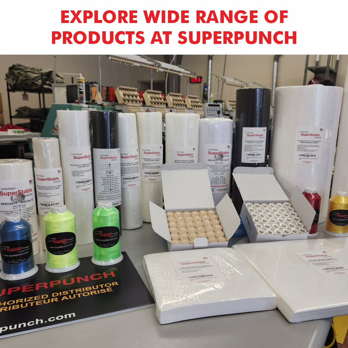 Superpunch Cloud Cover Stitch 12 inch x 10 Yard Roll, SuperStable Lightweight Stabilizer, Over The Back Fusible, Iron On Soft Cutaway Stabilizer for Embroidery Machines Backing - White - Made in USA Superpunch