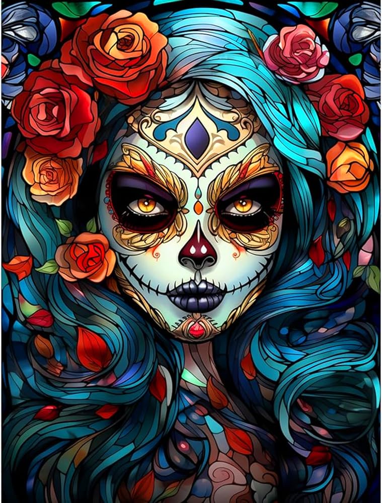 5D Diamond Painting Kit, Enchanted Waterfall Garden with Blue Butterflies, Full Drill Crystal Rhinestone Embroidery Art, Nature Scene (Modern) MMAHD