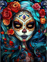 5D Diamond Painting Kit, Enchanted Waterfall Garden with Blue Butterflies, Full Drill Crystal Rhinestone Embroidery Art, Nature Scene (Modern) MMAHD