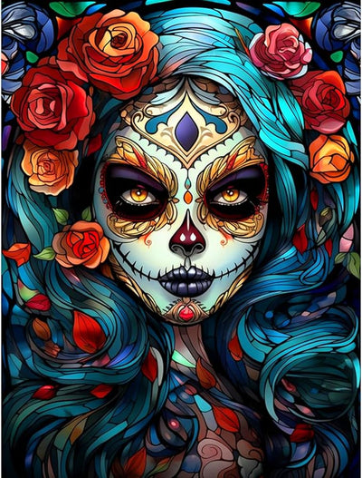 5D Diamond Painting Kit, Enchanted Waterfall Garden with Blue Butterflies, Full Drill Crystal Rhinestone Embroidery Art, Nature Scene (Modern)