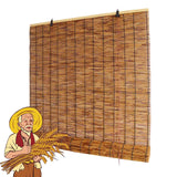 Retro Bamboo Roll-Up Blinds for Outdoor & Indoor Sun Protection Lnder