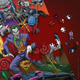 DC Villains Forever Evil 1000 Piece Jigsaw Puzzle | Celebrating WB 100 | Officially Licensed DC Comics Universe Merchandise | Collectible Puzzle Featuring Joker, Harley Quinn, Lux Luthor, and Others USAOPOLY