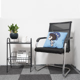Jbikao End Table, Metal Nightstand, Record Player Table with Magazine Holder, Record Player Stand with Storage, Side Table for Living Room, Bedroom for Small Spaces, Black Jbikao