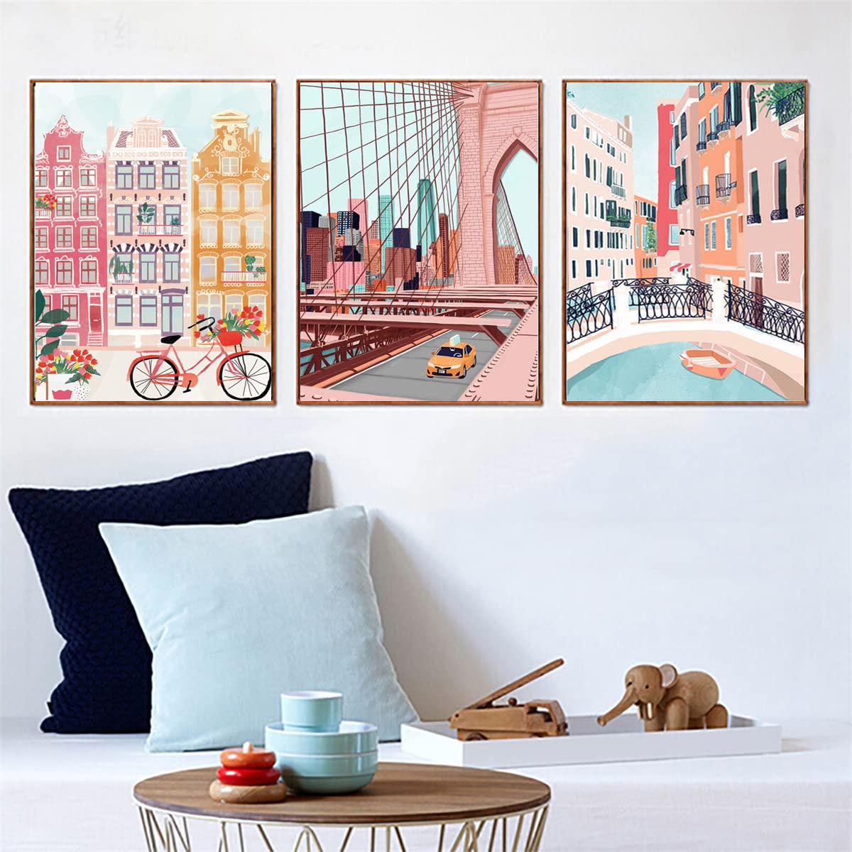 LIULIMI DIY 5D World Landscape Diamond Painting Kit, Diamond Art Kit, Round Diamond Art Full Diamond Cartoon Style 12 X 16 in (Romantic Castle) LIULIMI