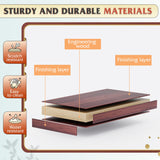 WLIVE Wood Dresser with 5 Drawer, Cabinets Dressers Wood Dresser Cabinet, Organizer Drawers for Bedroom, Living, Hallway, Measuring 15.7" W*31.4" D*45.3" H, Brown WLIVE