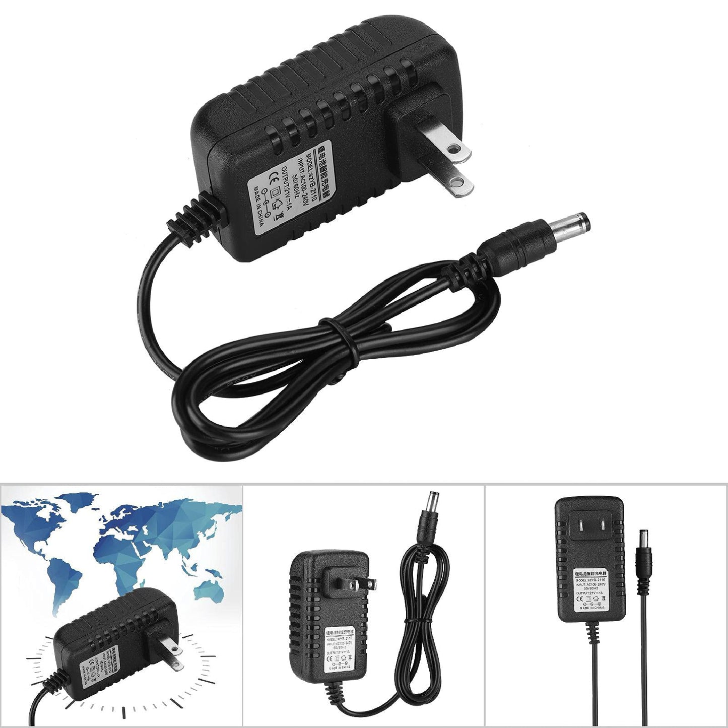 21v Lithium Battery Charger with a 21 Volt Output 18v Wall Supply 4.0ah rcqx202000926 ion String Trimmer Tool 1amp 2.0ah highenergy Adapter 20v lithiumion pl10w (US Plug) - WoodArtSupply