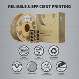 OVERTURE Super PLA+ Filament 1.75mm, Toughness Enhanced PLA Plus, Professional Toughness 3D Printer Filament 1kg (2.2lbs), High Precision +/- 0.02mm (Light Brown) OVERTURE