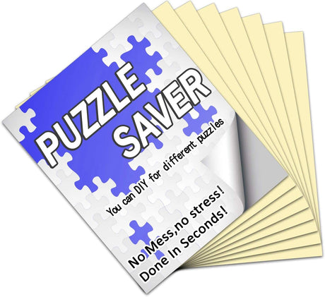 Preserve 6 X 1000 Jigsaw Puzzle Glue Sheets - 24 Peel and Stick Saver Sheets, No Stress & No Mess Backing Adhesive to Preserve Your Puzzle RECHIATO