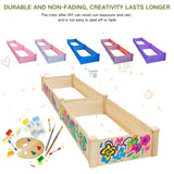 ZSYWODFO 8x2ft Outdoor Wooden Raised Garden Bed,Elevated Planting Planter Box for Vegetables/Garden/Lawn/Patio,Natural Wood, 96 x 24 x 9in ZSYWODFO