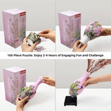 3D Puzzles Vase for Adults, 160 Pieces Puzzle Flower Vase for Home and Office Decor, DIY 4D Jigsaw Vase Arts and Crafts for Kids, Unique Housewarming Gifts for Moms YIZHOR