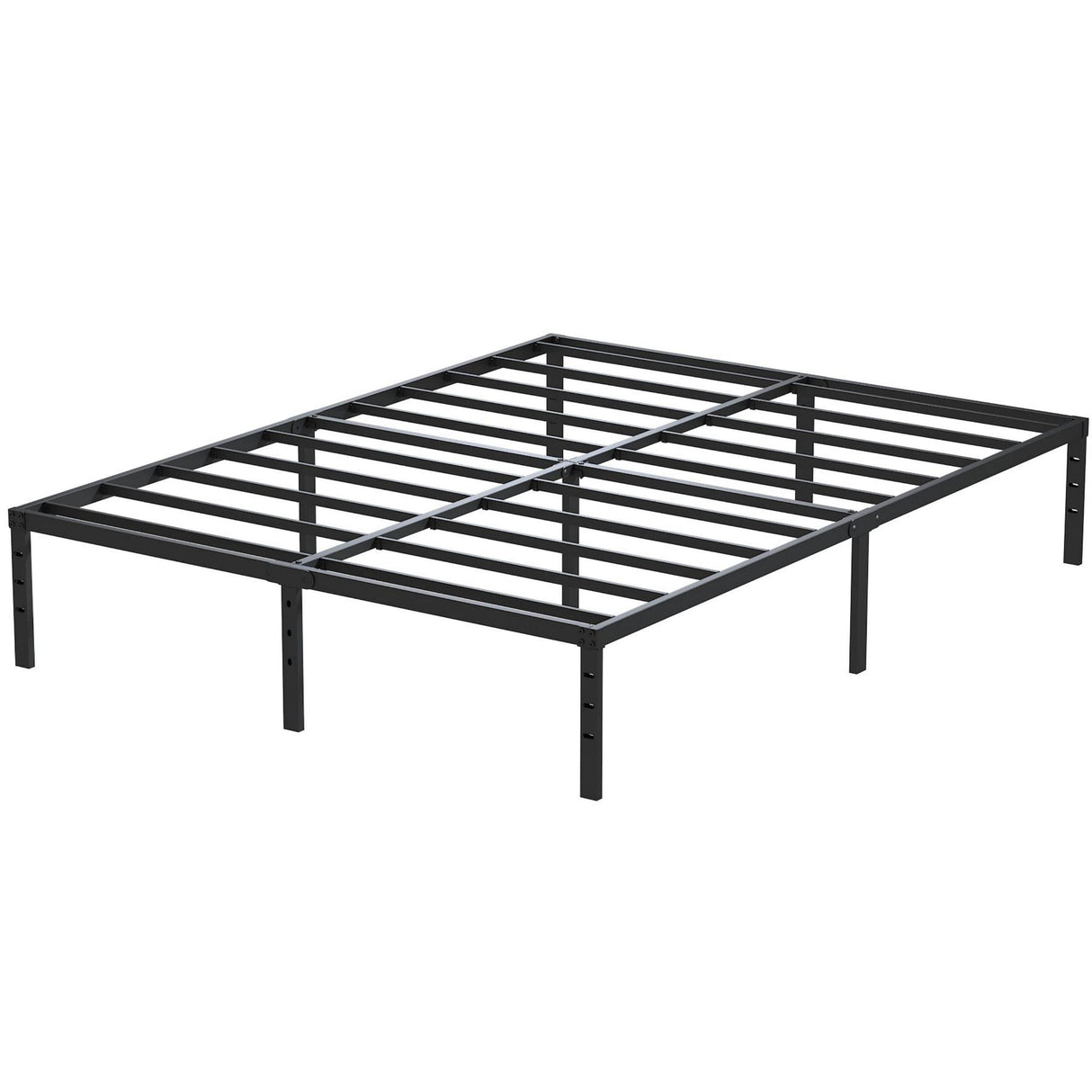 Maenizi 14 Inch Metal Bed Frame Queen Size No Box Spring Needed, Heavy Duty Platform Support Up to 3000 lbs, Easy Assembly, Noise Free, Black Maenizi