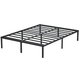Maenizi 14 Inch Metal Bed Frame Queen Size No Box Spring Needed, Heavy Duty Platform Support Up to 3000 lbs, Easy Assembly, Noise Free, Black Maenizi