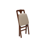 Meco STAKMORE Queen Anne Folding Chair Cherry Finish, Set of 2, MECO