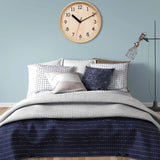 Hiopeak 10 Inch Wall Clock Silent, Non-Ticking Decorative Rustic Analog Quartz Wall Clock Battery Operated for Bedroom Living Room Kitchen Farmhouse Office School (Graining) Hiopeak