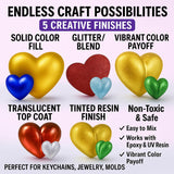 BALTIC DAY Chrome Powder for Nails & Resin – 10 Colors Mirror Chrome Pigment, Holographic Mica Powder for Nail Art, Epoxy, Tumblers, Slime, Crafts – 2g Each Jar BALTIC DAY