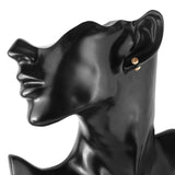 JewelrieShop Fake Plugs Wood Stud Earrings Fake Gauge Natural Wood Cheater Plugs Faux Gauges Earrings for Men Women (8-10mm, 17 Gauges) JEWELRIESHOP