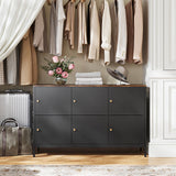 Letaya 6 Door Metal Storage Cabinet with Adjustable Shelf,Black Metal Locker Accent Storage Cabinet for Office,Music Studio,Entryway and Hallway Letaya