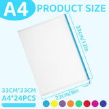 24pcs Mesh Zipper Pouch File Bags Puzzle Storage Bags, A4 13x9 Inches Large Reusable Zipper Pouches for Organizing Classroom Board Game Organization YOPCDJ