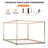 Polar Aurora 8 x 12 FT Outdoor Storage Shed, Metal Garden Shed with with Updated Frame Structure, Tool Sheds for Backyard Garden Patio Lawn Black Polar Aurora