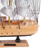 Wooden Sailboat Model Decor Miniature Sailing Boat Ship Model Home Decoration Rustic Mini Antique Sailboat Ornament Crafts Handcrafted Nautical Ocean Theme Sailing Boat for Home Office Tabletop XGOPTS