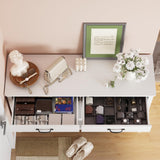 Gizoon 47'' Buffet Sideboard Cabinet with Storage, Modern Farmhouse Coffee Bar with 2 Drawers and Doors, Entryway Table with Shelf for Living Room, Kitchen and Hallway Gizoon