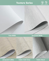 Yoolax Motorized Blinds with Remote, Smart Blinds for Windows Blackout Automatic Shades Work with Alexa Remote Control Roller Window Shades, Fabric Sample (Multicolor) Yoolax