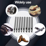 8 Size Oval Hole Punch for Leather 2mm-5mm, Boyistar Leather Craft Punch Tools Set Hollow Punching Oval Belt Hole Cutter Tool for Watch Band, Belt, Leather Crafting with Storage Box Boyistar