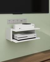 AREAJD Floating Under TV Game Shelf Stand for Xbox Series S/X, Projector/Router/Entertainment Center, Projector Holder Accessories AREAJD