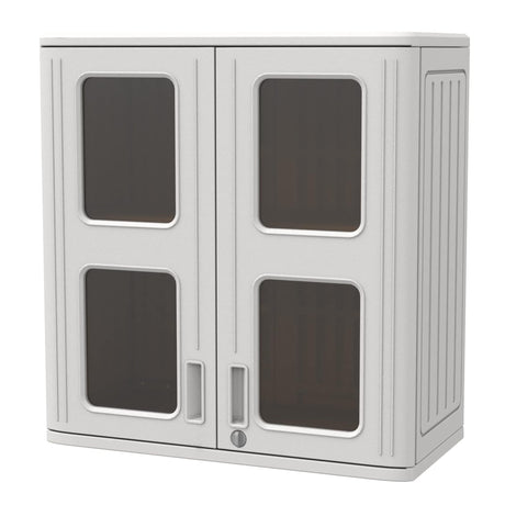 ADDOK Outdoor Storage Cabinet with Shelves,Indoor/Outdoor Storage Shed Waterproof,Lockable Storage Boxes for Garage, Kitchen, Tool Room,Backyard,BBQ appliances. ADDOK