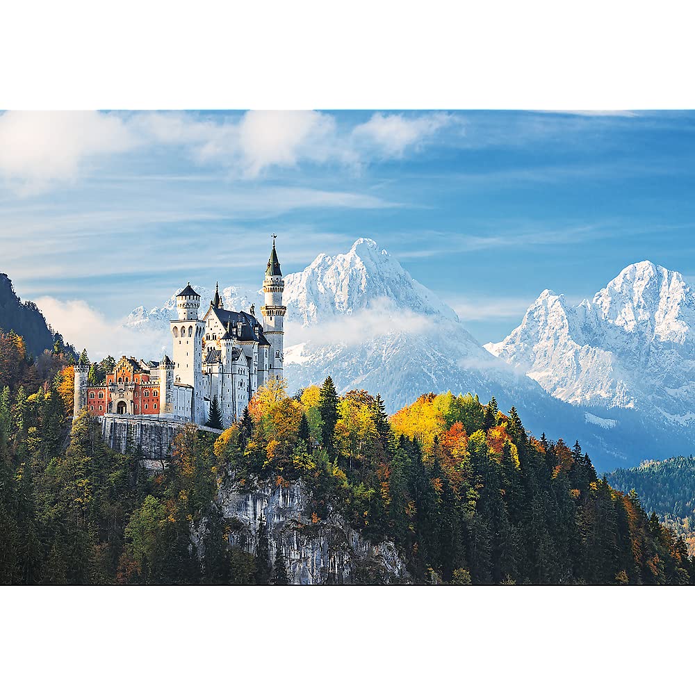Trefl Bawarian Alps 1500 Piece Jigsaw Puzzle Red 33"x23" Print, DIY Puzzle, Creative Fun, Classic Puzzle for Adults and Children from 12 Years Old Trefl
