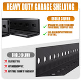 TXTDPL 72" H Storage Shelves, 5-Tier Garage Shelving, 3000 LBS Heavy Duty Shelves, Adjustable Shelving Unit, Steel Shelf Storage Rack, Easy to Assemble, for Garage, Warehouse, Basement, Black TXTDPL