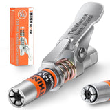 THINKWORK Grease Gun Coupler, 0.53" Grease Gun Tips, Strong Lock on Greases Gun Couplers, 12000 PSI Quick Release Grease Coupler, Compatible with All Grease Guns 1/8" NPT Grease Gun Fitting THINKWORK