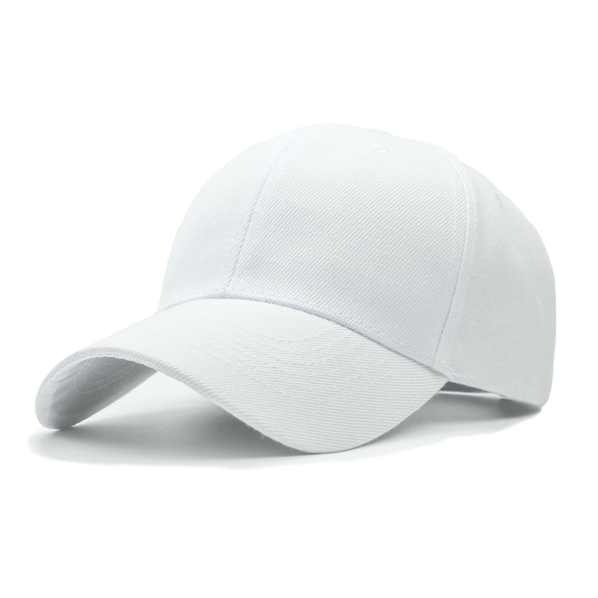 Utmost Structured Baseball Cap with Adjustable Closure - Performance Hat for Outdoor Activities and Custom Embroidery (1pc White) Utmost