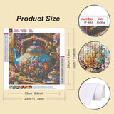 hill froeistung 5D Colorful Teapot Diamond Art Painting Kits for Adults,Flower Diamond Art for Beginners, DIY Full Drill Teacup Diamond Art Painting(12X12 inch) hill froeistung