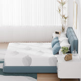 Queen Mattress 10 Inch, Cooling Gel Memory Foam Mattresses, Removable Washable Cover, Queen Size Mattress in a Box, Medium Firm, Cool Night Sleep & Pressure Relief, Made in The USA, CertiPUR-US Pamag pieeoo