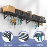 Jusgym 2-Pack 1x4ft Heavy Duty Garage Shelving, 1' x 4' Garage Wall Shelving Wall Mounted (2pack-1x4ft) Jusgym