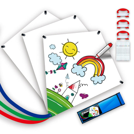 SGftre DIY Blank Diamond Kite for Kids & Adults Easy to Fly,Kite Making Kit Bulk,Kites are Used for Parties and Outdoor Beach Activities(3 Pack) SGftre