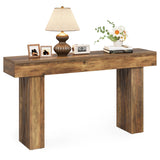 LITTLE TREE 63-Inch Narrow Console Table, Modern Sofa Table for Hallway, Entryway Table for Living Room, Bedroom, Home Office, Wood Color LITTLE TREE